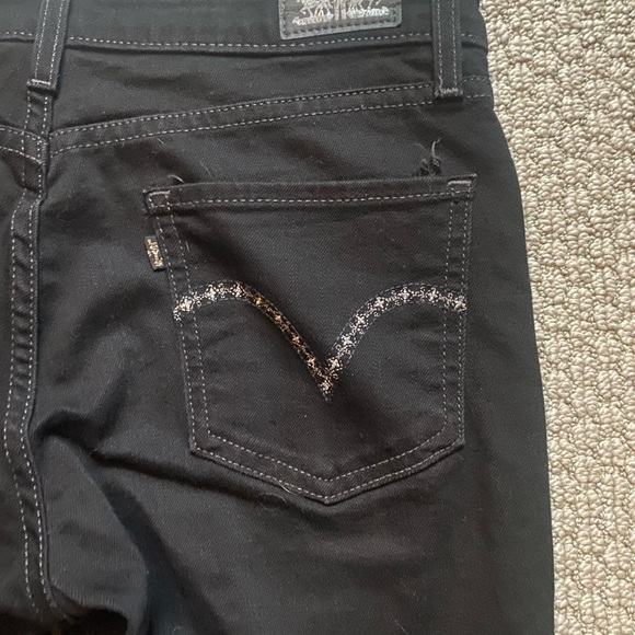 Levi’s mid-rise skinny black size 10M 30X32 - Picture 4 of 7